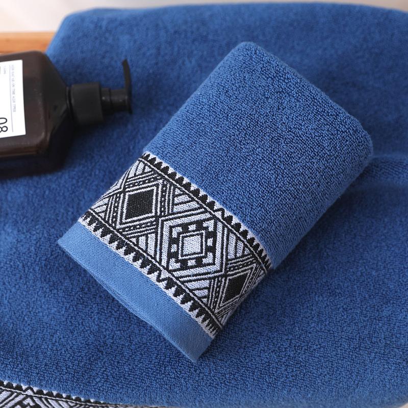 100% Cotton Embroidered Face Towel Luxury Shower Hotel Bath Towels Bathroom Set Soft and Highly Absorbent Turkish Towel Gym
