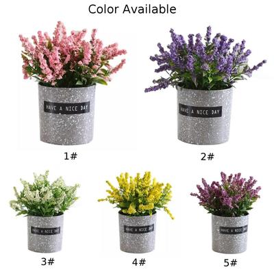 Artificial Flower Cloth Shop Lavender Office Decor