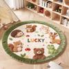 Imitation Cashmere Animal Round Carpets Soft Bedside Carpet Home Decorative Carpet  Home Decor