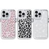 For iPhone 17 16 15 Pro Max Air 14 13 Leopard Print Butterfly Patterned Silicone Soft Phone Case Cover