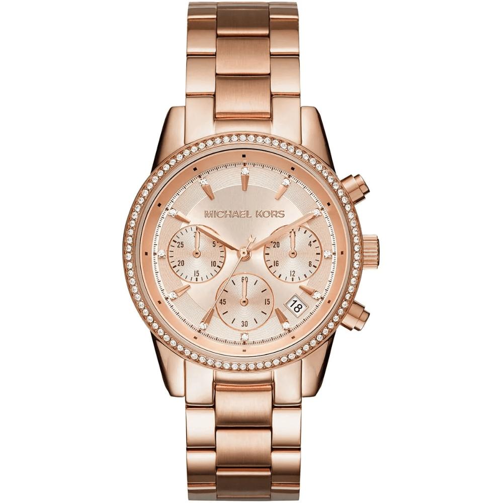Michael Kors Women's Rose Mk6357 Ritz Chronograph Watch