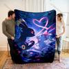 Japanese Games Umbreon and Sylveon Print Cartoon Blanket Flannel Fluffy Soft Blanket for Adult Kids Plush Sofa Bed Car Camping