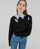 THEFRHT Cutout Two-Way Wool Crop Top (Black)