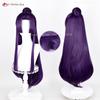 Anime Jinshi Cosplay Wig 85cm Long Dark Purple Wig Kusuriya No Hitorigoto Wig Heat Resistant Synthetic