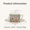 French Retro Style Coffee Cup and Saucer Gift Box Set Afternoon Tea Cup with Saucers Special Tableware High-end Ceramic Cup