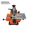 ZONESUN ZX-360 Manuelle Metallprägemaschine Stahl Aluminium Namensschild Etikett Anhänger Stanzmaschine Gravurwerkzeug 2mm-6mm Rad