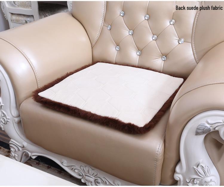 Non-slip Sheepskin Cushion for Office, Sofa, Tatami & Dining Chairs - All-season Comfort