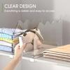 Simple Cabinets Shelves Organiser Adjustables Clear Shelf Separators For Bedroom/Kitchen