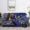 Comic Collage Sly Cooper Raccoon Fox Turtle Hippo Comic Manga Anime Game Blankets Flannel Throw Blanket Bedspread for Bed Picnic