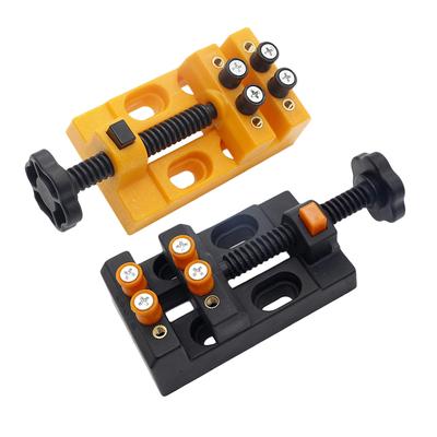 Mini Drill Press Vise Clamp Jewelry Walnut Watch Seal Stamp Hobby Carving Tool
