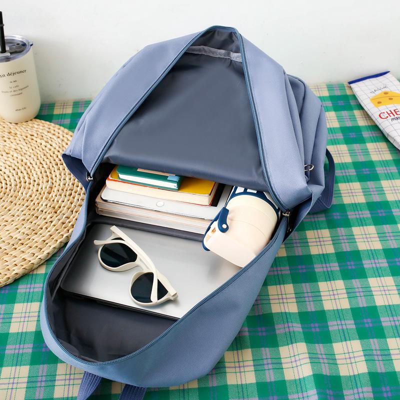 Tasche mit großem Fassungsvermögen Einfarbig Vielseitiger Rucksack Neuer Modischer Trendrucksack