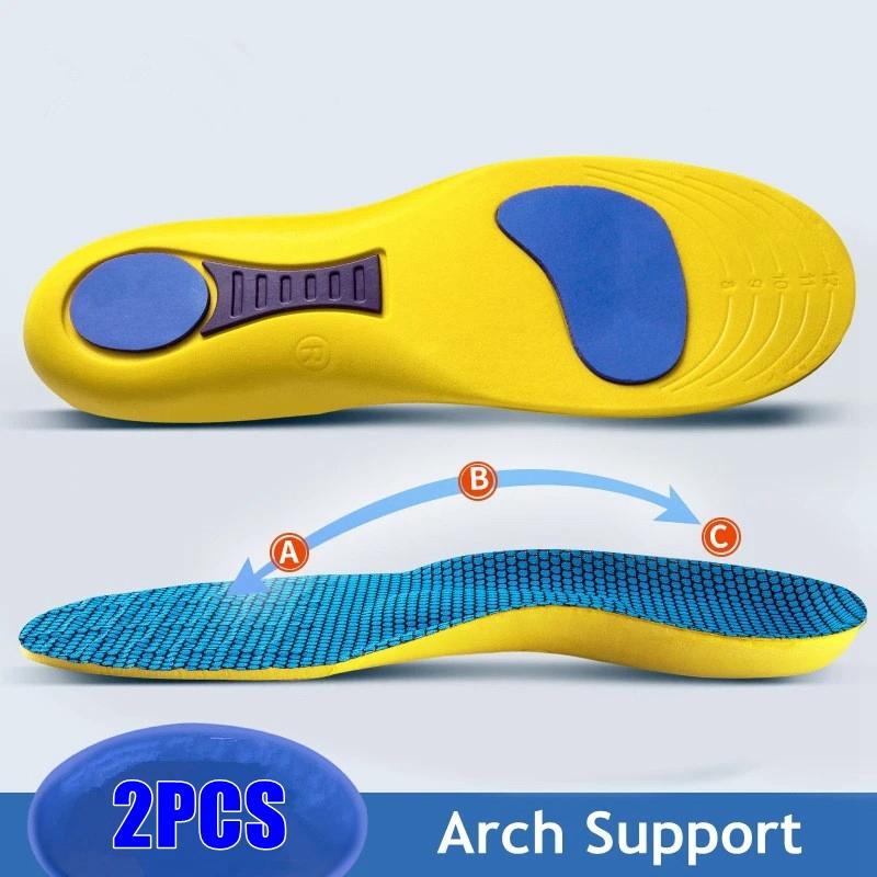 2/4/6Pcs Orthopedic Shoes Insole Men Women Arch Support Plantar Fasciitis Insoles for Feet Shock Absorbing Non Slip Shoe Pads