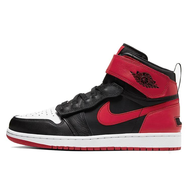 Air Jordan 1 High FlyEase 'Black Toe' (Unisex) Black / Gym Red / White / Black Vintage Basketball Shoes CQ3835 001