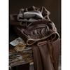 Mens Slim Straight Leg Pants Linen Blend Fleece Lined Warm Casual Sports Trousers