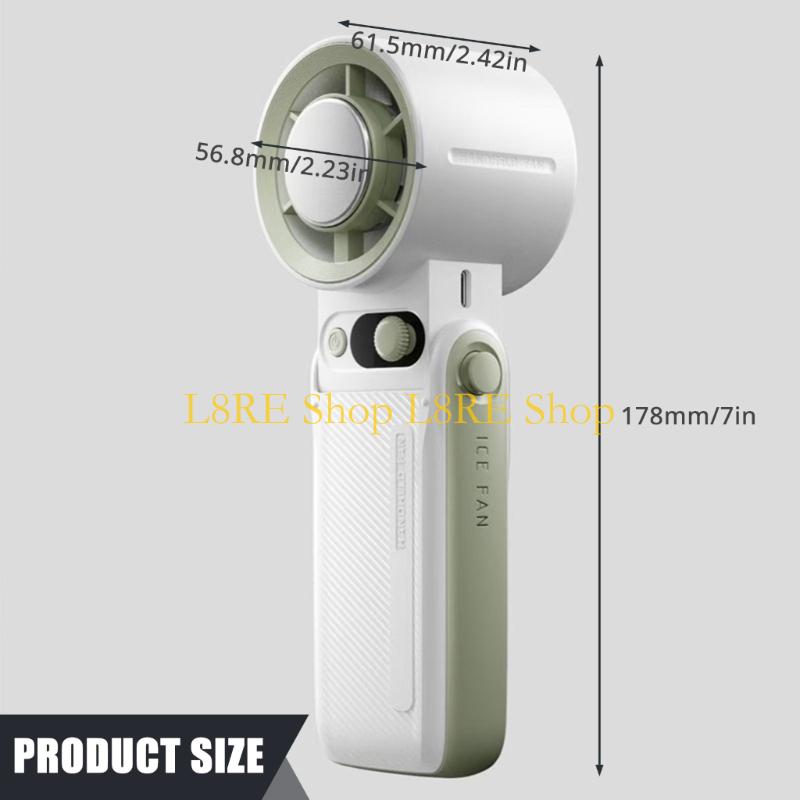 L8RE Air Cooling Fan Pocket Fan Small Desk Fan Handheld Fan 6000mAh Quiet Fan