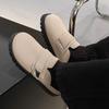 Fashion 2025 Autumn New Men's Retro Niche Design Casual Thick Soled Half Slippers Fashion Versatile Comfortable Non Slip Chunky Draggers