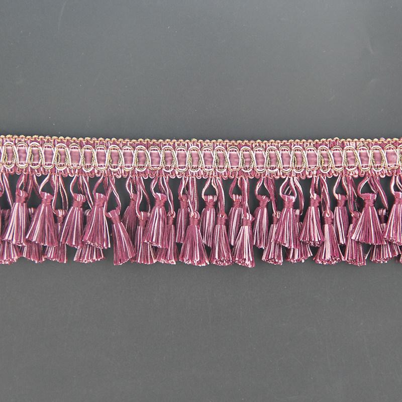 1M High-end European Double Tassel Trim Pendant  Upholstery Curtain Decor Double Layer Fringe Lace Trim For Diy Sewing Craft