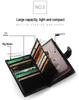 Retro Multifunctional Passport Holder with Zipper - Multi-Card Slots for ID, Credit Cards, and Boarding Passes