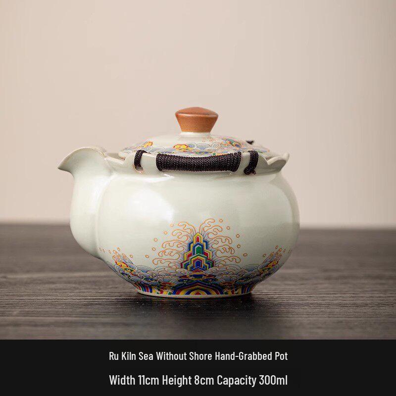 Shuogang Tiangong Ru Kiln Insulated Gaiwan & Teapot Set
