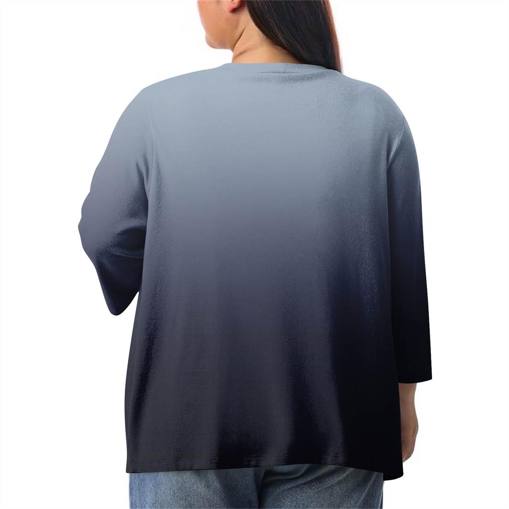 Women's Fall And Winter Fashion Casual Soild 3/4 Sleeve Mid-Length Cardigan Jacket