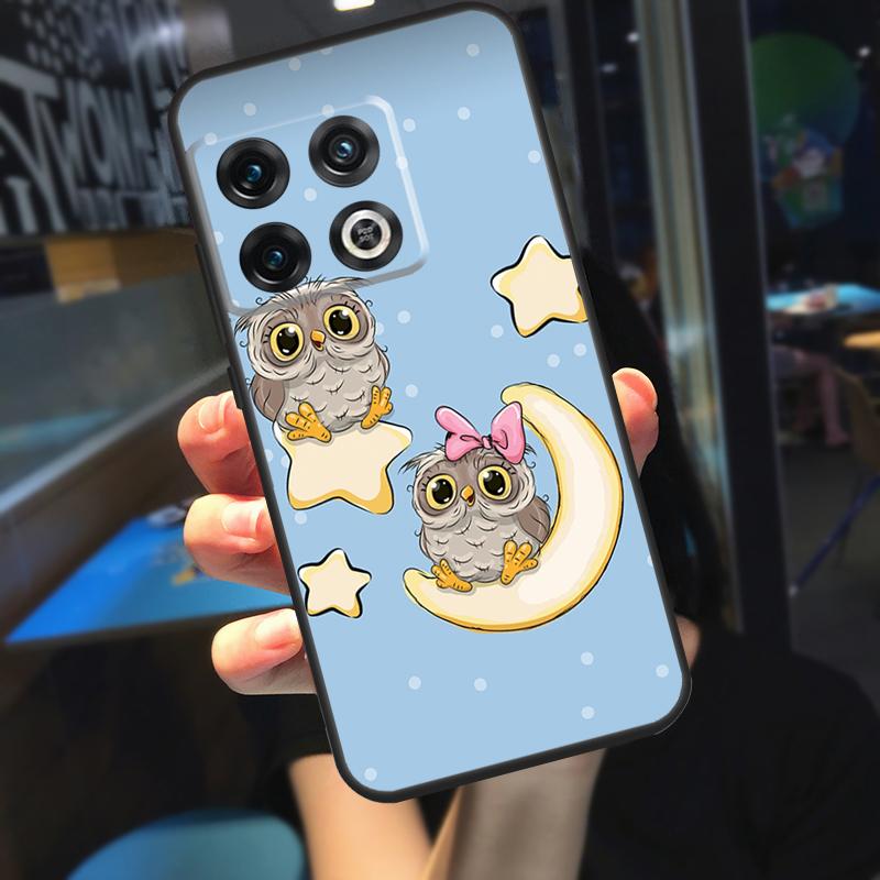 Cute Cartoon Owl Case For OnePlus 10 9 Pro 8T 9RT 10T Ace OnePlus Nord N10 N20 N100 N200 2T CE 2 Lite Cover