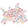 Perles acryliques - Multicolore - Coeur - 7 mm - 300 pcs - Bijoux personnalisés