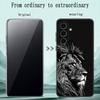Coole Königslöwen-Mode-Muster-Design Handyhülle Für Samsung Galaxy S25 S24 S23 S22 S21 S20 Plus Ultra Note20 Weich Schwarz
