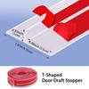 3/6M Self-adhesive Seal Strip for Windows Gaps Silicone Weather Stripping  Side of Door Frame