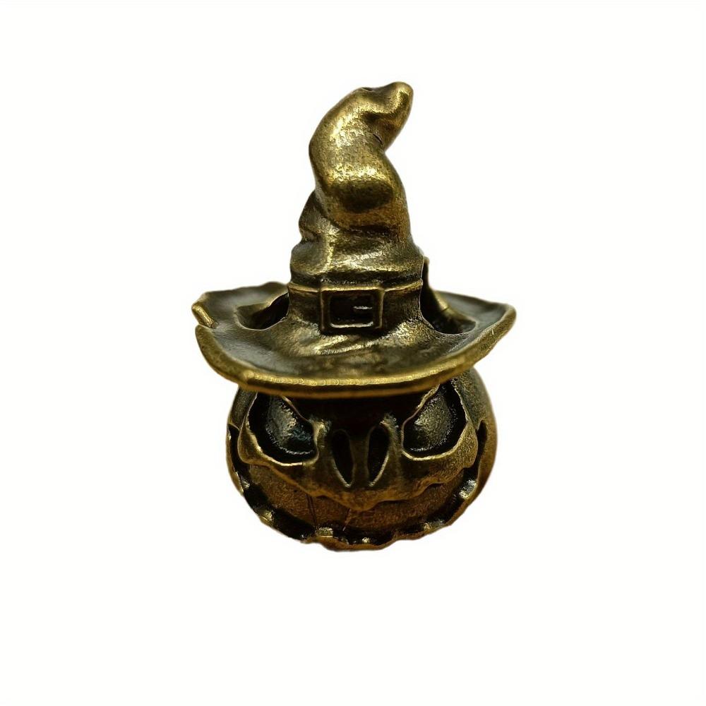 Pumpkin Wizard Brass Knife Beads EDC DIY Paracord Woven Bracelets Lanyard Key Chain Pendants Accessories Outdoor Tool