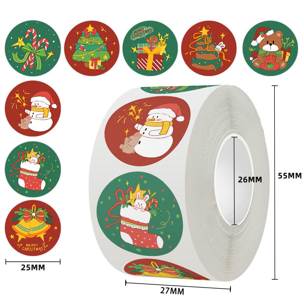 Cartoon Christmas Gift & Reward Self-Adhesive Stickers