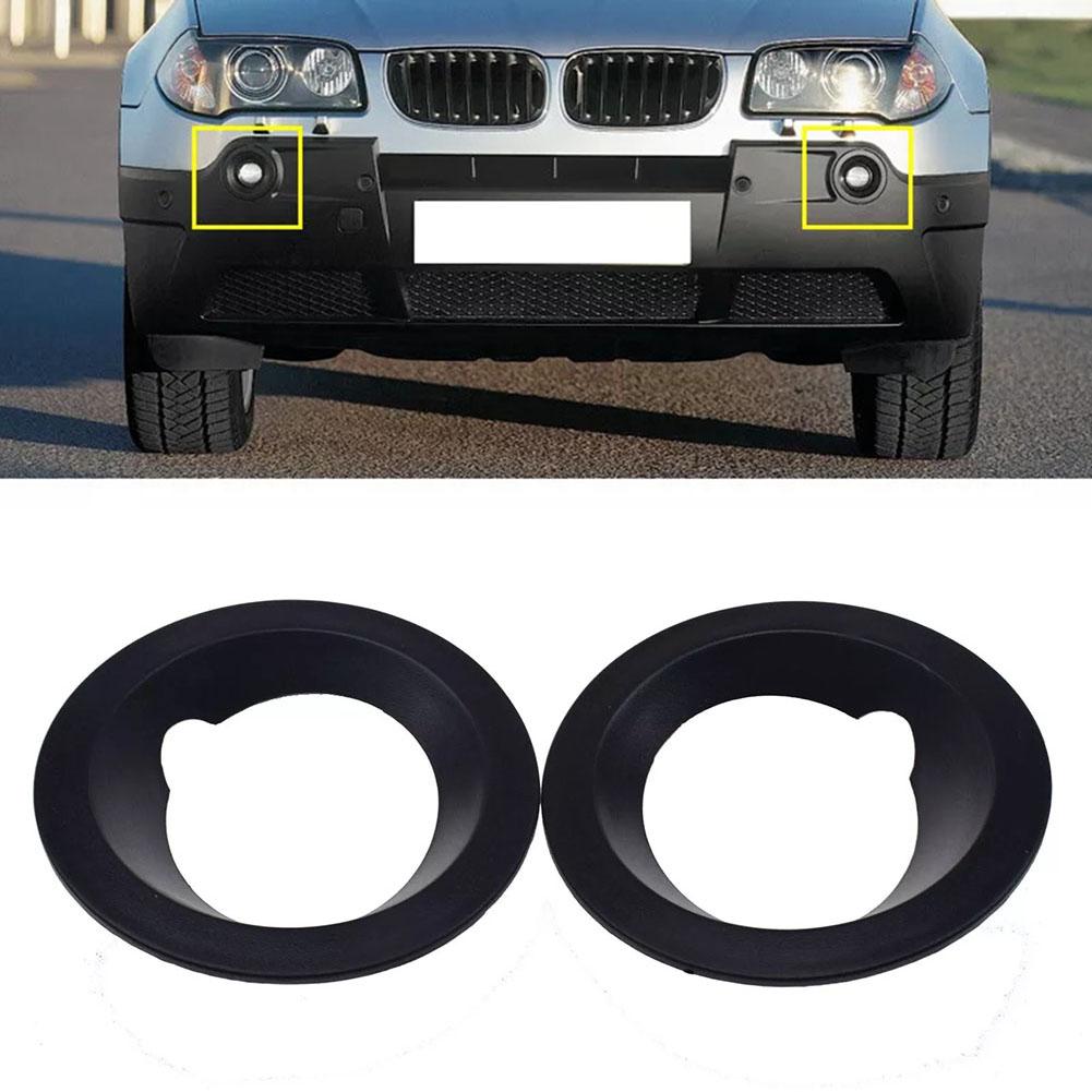 1pc Car Front Bumper Fog Light Cover Trim Bezel For BMW X3 04-06 51113400911 51113400912 Auto Fog Lamp Bezel Protection Cover