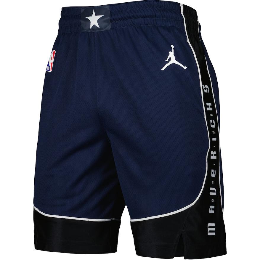 Jordan NBA Dallas Mavericks Statement Edition Swingman Dri-FIT Shorts Navy/White Unisex Streetwear DO9427-419