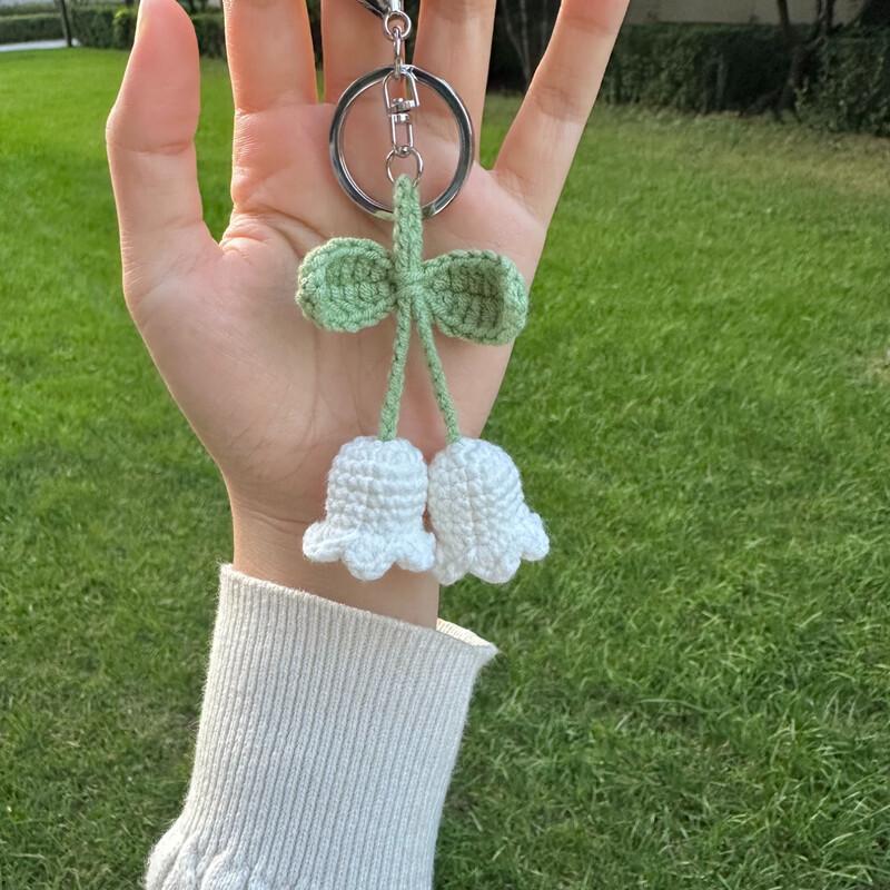SEVENMOONS Knitted Eternal Flower Keychain