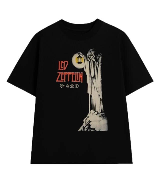 

Led Zeppelin 100% Cotton T-shirt Mens Tees Top Classic Rock Plant 2XL
