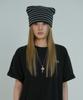 Atiseuteukeompeullegseu Artist Two-Way Horn Beanie (Black)