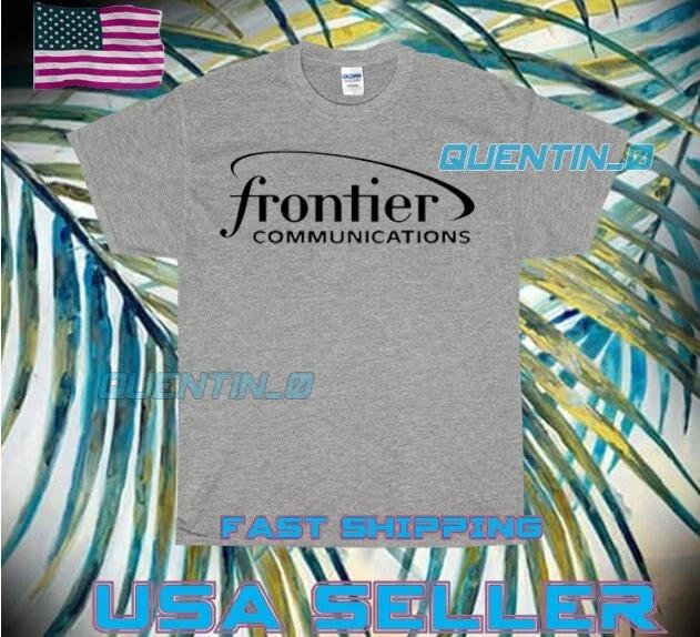 НОВАЯ Футболка PREMIUM FRONTIER COMMUNICATION ЛОГОТИП Футболка СМЕШНАЯ УНИСЕКС РАЗМЕРЫ ОТ S ДО 5XL 4XL