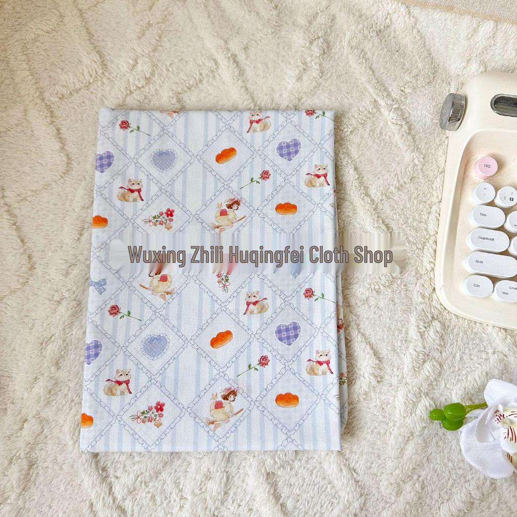 100% Cotton Digital Print Christmas Little Panda Fabric for Clothing and DIY