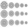 Pack of Precisions Cut Stencils Set Hollow Out Drawing Templates Suitable For Bulletin Boards And Creative Journals