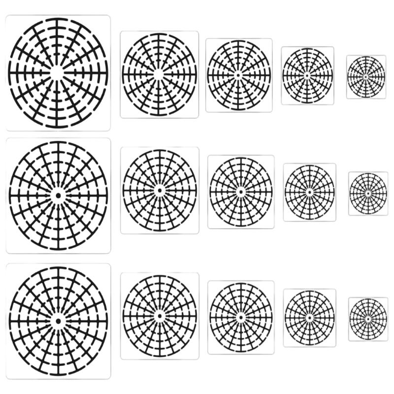 Pack of Precisions Cut Stencils Set Hollow Out Drawing Templates Suitable For Bulletin Boards And Creative Journals