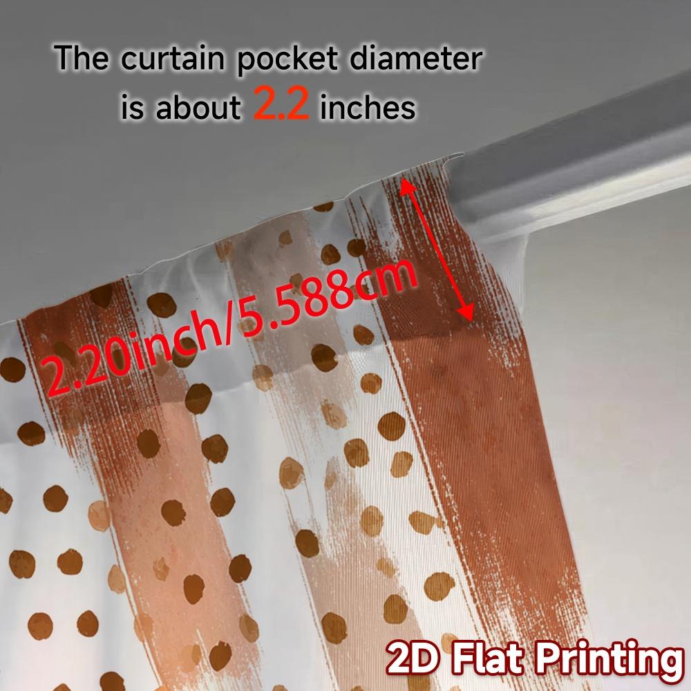 2D Flat Printing,JIT 2pcs, Curta (Without Rod) Dotty Drapes Minimalist Popular Curta Prints Light Filtering Curta