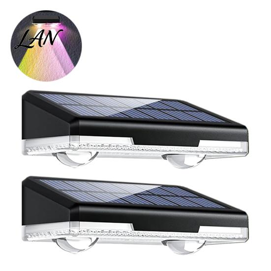 Outdoor Solar Pathway Lights Wall Washer Lights, Light, Waterproof Garden LED Lamp Light with Color Changing RGB, Landscape Wash for Patio Fence Step