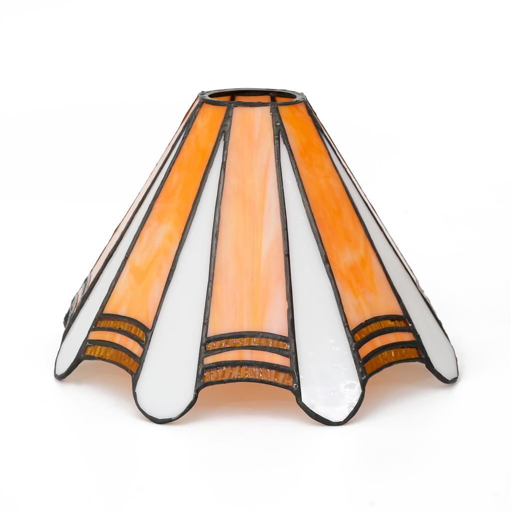 8 Inch Creative Stained Glass Peacock Lampshades Replacement, Only Handmade Phoenix Tail Vintage Lamp Shade, for Pendant Light