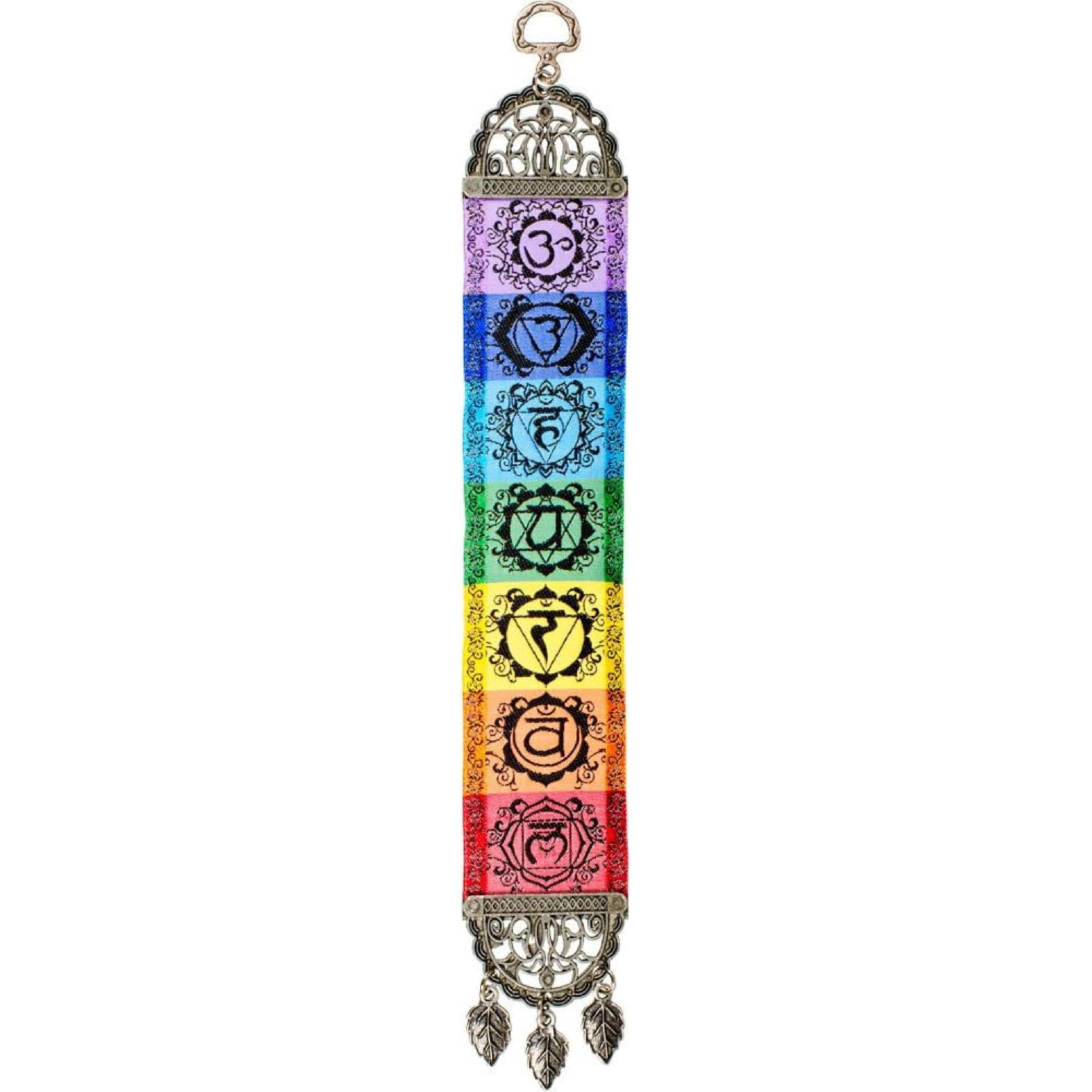 13  Hanging Woven Narrow Carpet - 7 Chakras Multi Color