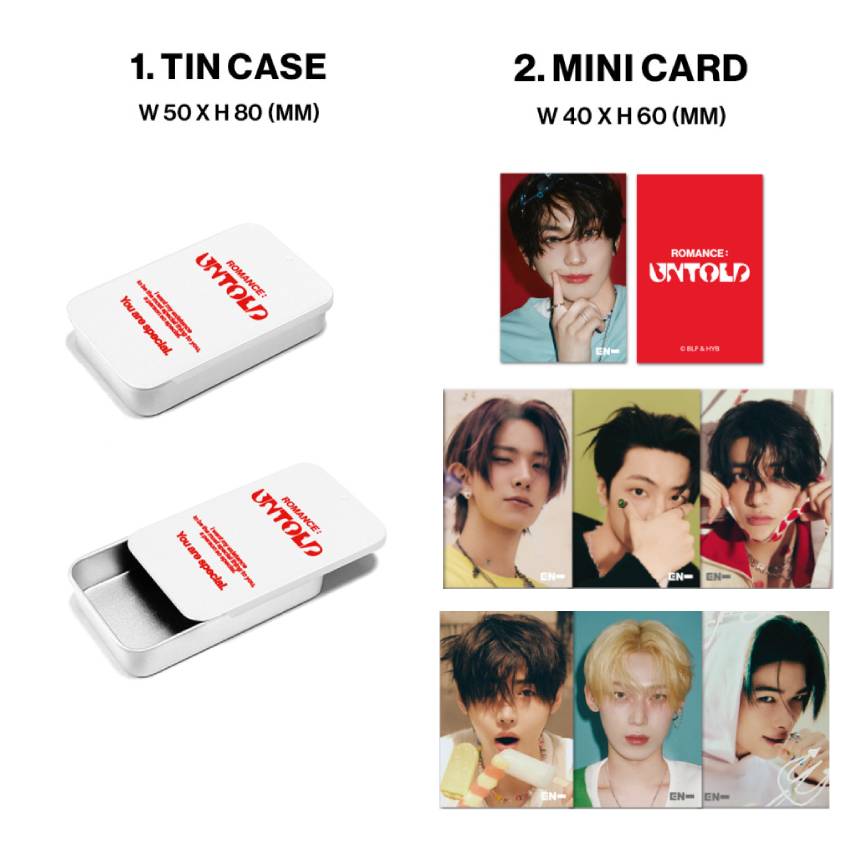 ENHYPEN 3D Lentikulardose aus Blech (UNERZÄHLTE ROMANZE)