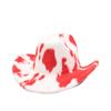 Hat women's new velvet milk pattern western cowboy hat fashionable thickened cold and warm one-word top hat