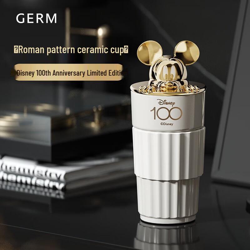 

Gemay Disney 100th Anniversary Ceramic Couple Coffee Cup with Lid