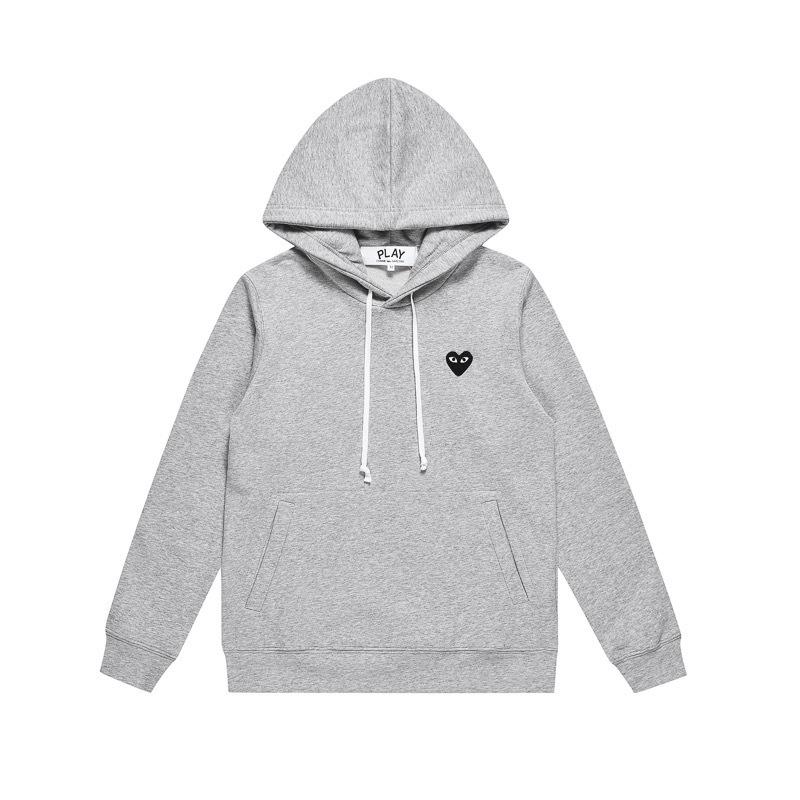 HEYPLAY Trendy Unisex Heart Terry Hoodie - Red Heart Classic Pullover