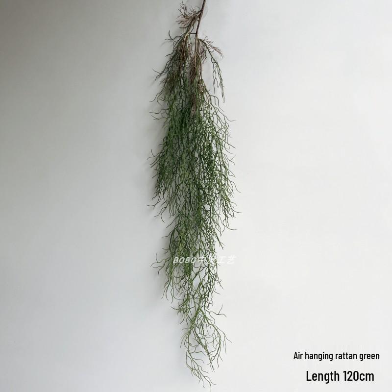 Artificial Spider Plant & Fern Hanging Decor - Trailing Green Vines for Wall & Ceiling