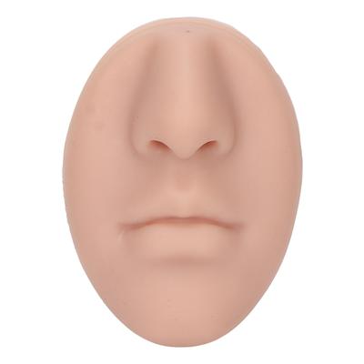 Silicone Nose Model with Mouth Flexible Elastic Reusable Piercing Silicone Nose Model for Beginners