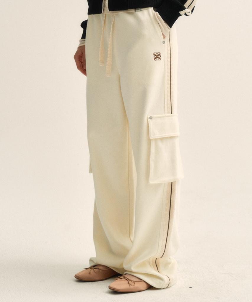 Seteo Roton Cargo Track Pants Resort Cream